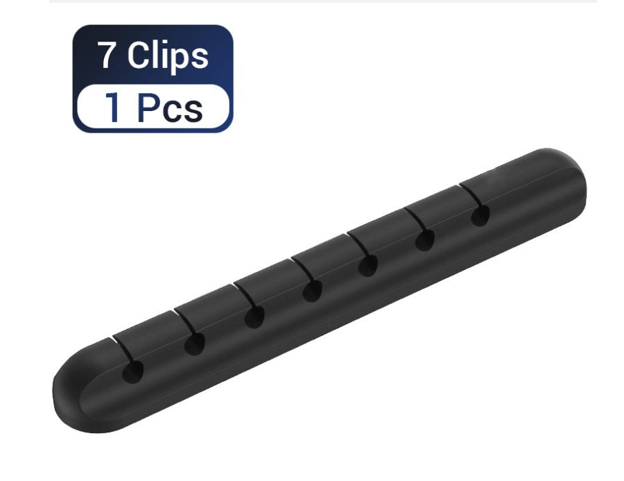 Silicone Cable Organizer – USB Cord Winder & Desktop Wire Clips