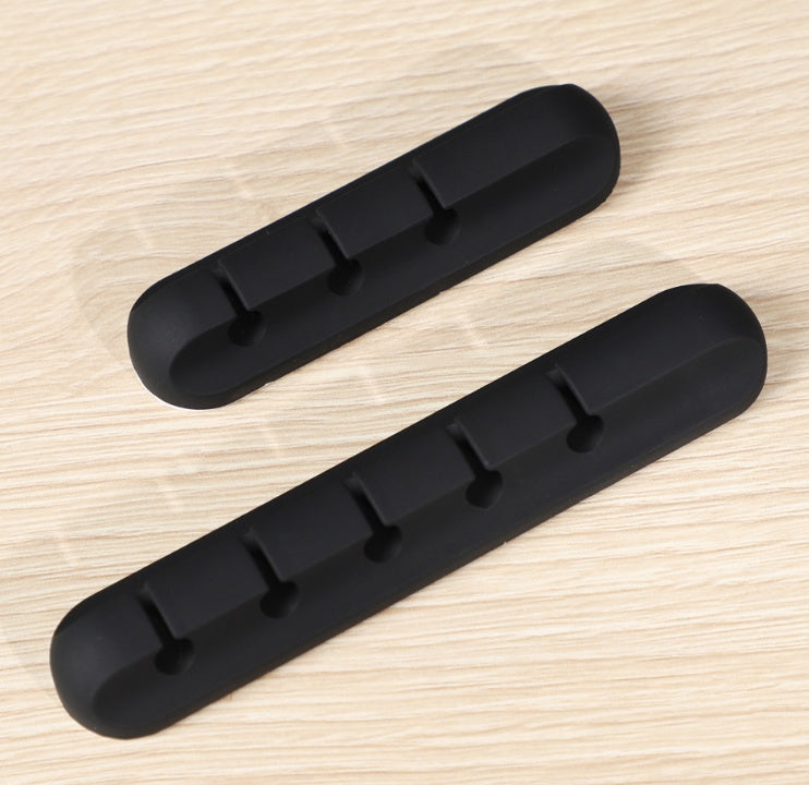 Silicone Cable Organizer – USB Cord Winder & Desktop Wire Clips