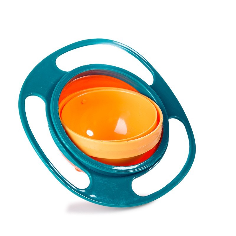 360° Rotate Spill-Proof Baby Bowl – Durable, Easy-to-Clean Dish