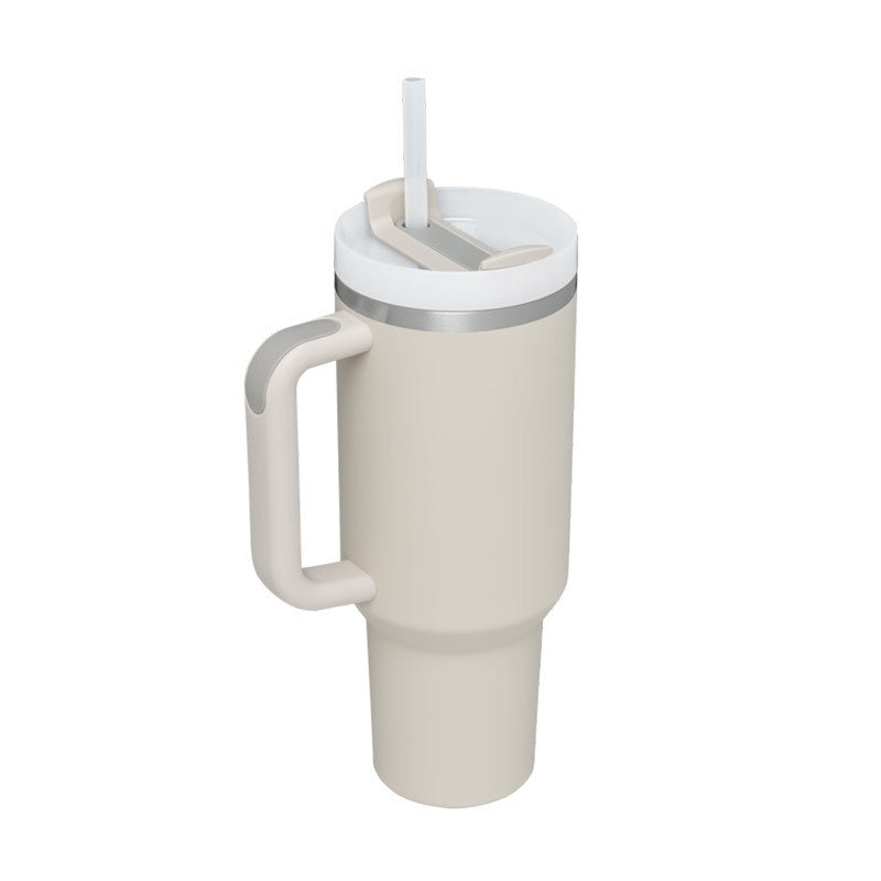 40oz Insulated Tumbler with Handle – Spill-Proof Stainless Steel Cup