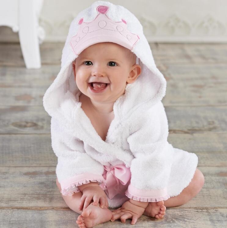Cartoon Animal Baby Hooded Bathrobe – Soft Cotton Towel for 0-3 Years