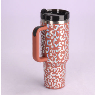 40oz Insulated Tumbler with Handle – Spill-Proof Stainless Steel Cup