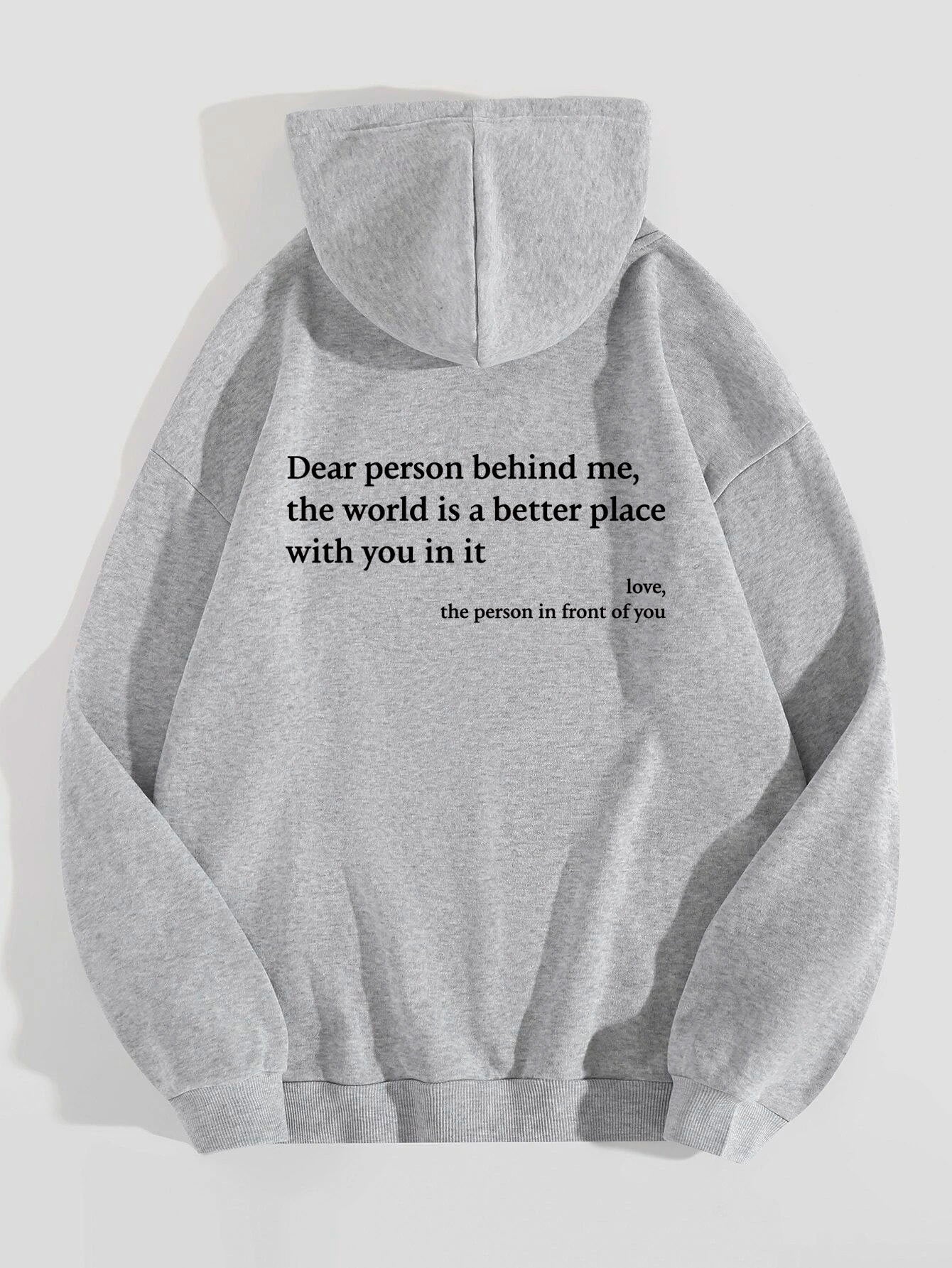 Unisex Printed Hoodie – Plush Kangaroo Pocket Drawstring Pullover
