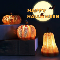 Halloween Pumpkin Lantern – LED Candle Resin Decorative Light