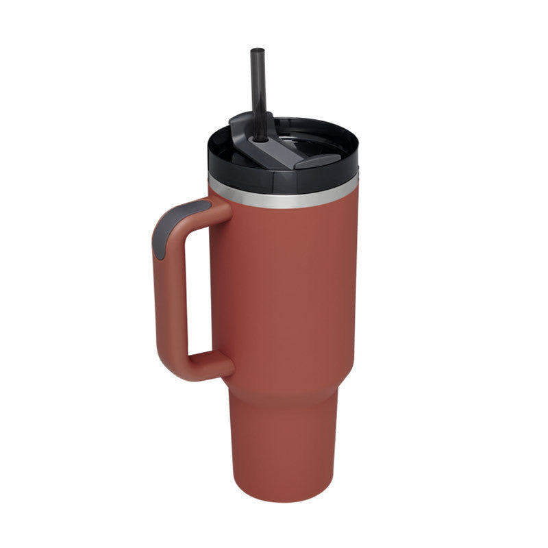 40oz Insulated Tumbler with Handle – Spill-Proof Stainless Steel Cup