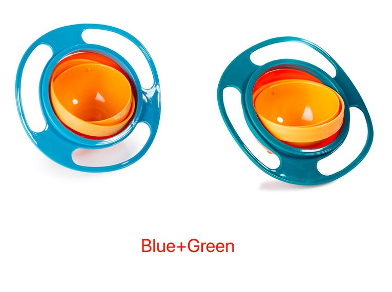 360° Rotate Spill-Proof Baby Bowl – Durable, Easy-to-Clean Dish