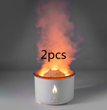 Creative Ultrasonic Essential Oil Humidifier – Flame & Jellyfish Diffuser
