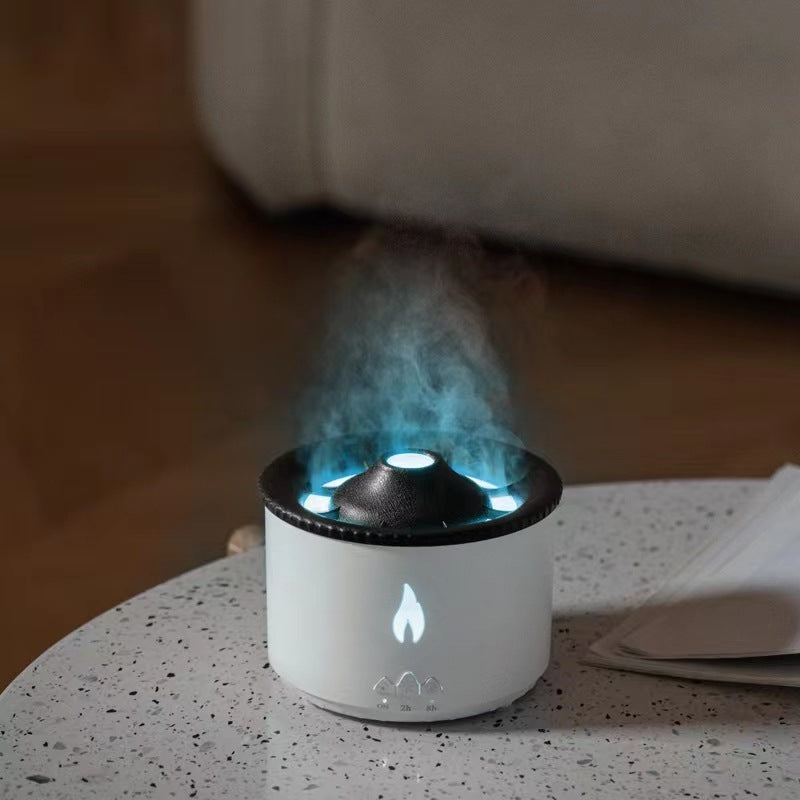 Creative Ultrasonic Essential Oil Humidifier – Flame & Jellyfish Diffuser