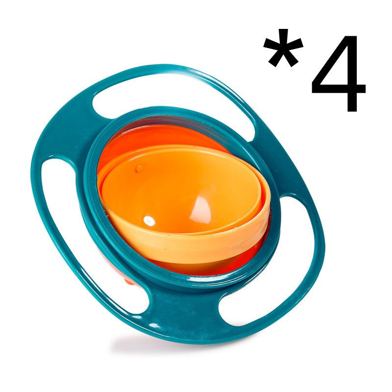360° Rotate Spill-Proof Baby Bowl – Durable, Easy-to-Clean Dish