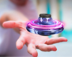 Mini LED Flying Spinner – Fingertip Gyro UFO Drone Toy for Kids