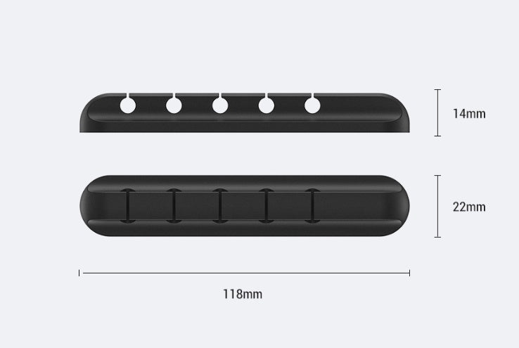 Silicone Cable Organizer – USB Cord Winder & Desktop Wire Clips