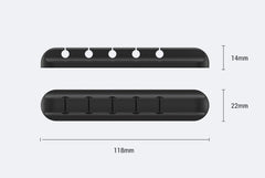Silicone Cable Organizer – USB Cord Winder & Desktop Wire Clips