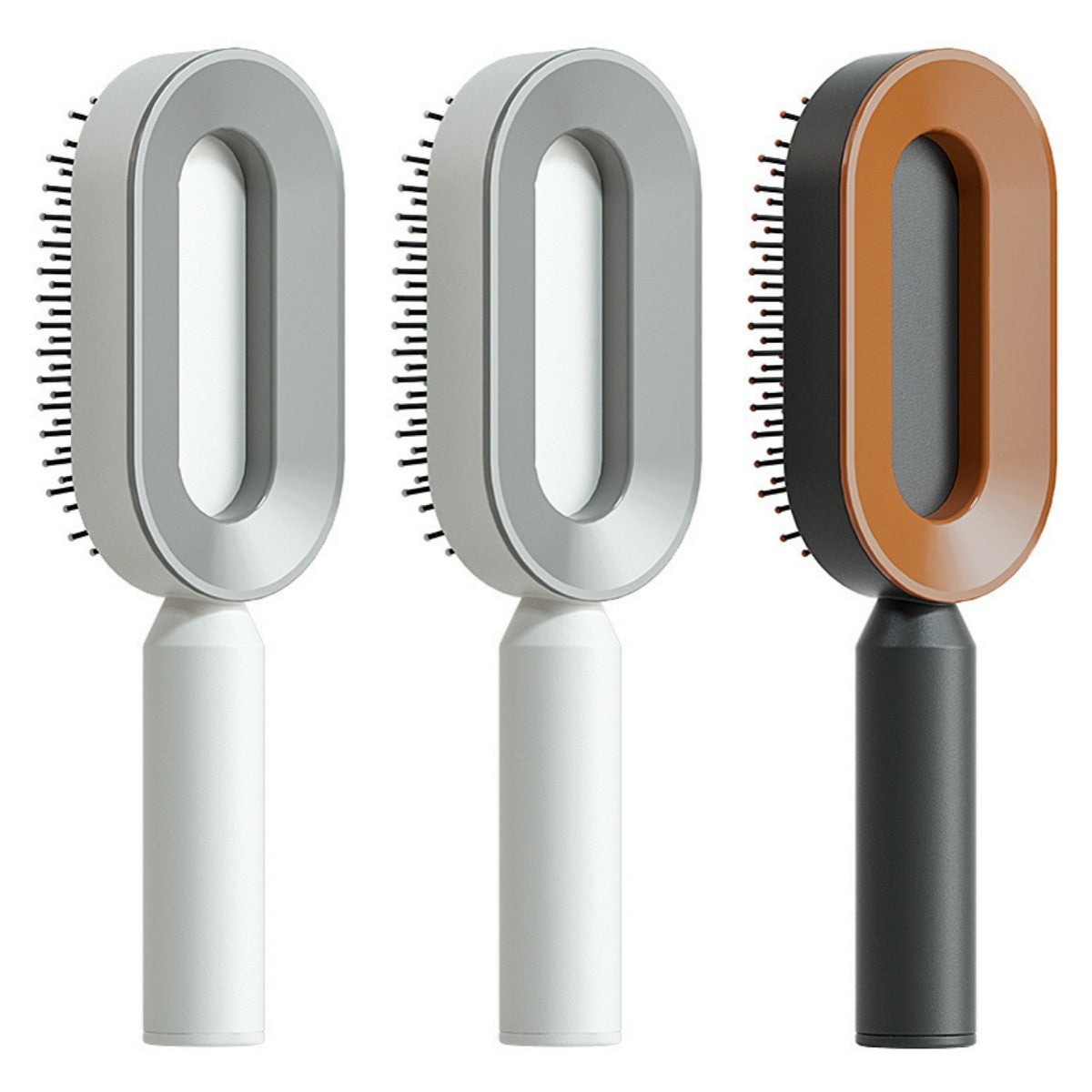 Self-Cleaning Hair Brush – Anti-Static Scalp Massage Detangling Comb