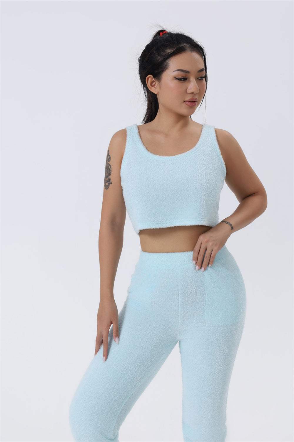 Cozy 3-Piece Pajama Set – Warm Loungewear for Women