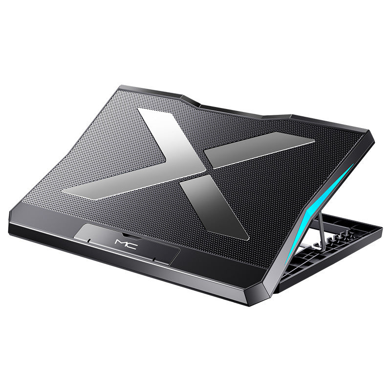 Foldable Laptop Cooling Pad – 6-Fan USB Radiator Stand Base