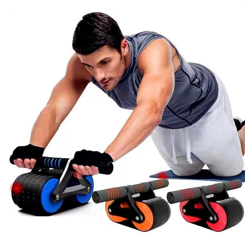 Double Wheel Ab Roller – Automatic Rebound Abdominal Fitness Trainer