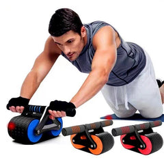 Double Wheel Ab Roller – Automatic Rebound Abdominal Fitness Trainer