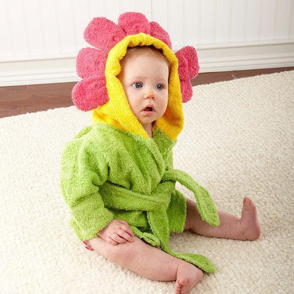 Cartoon Animal Baby Hooded Bathrobe – Soft Cotton Towel for 0-3 Years