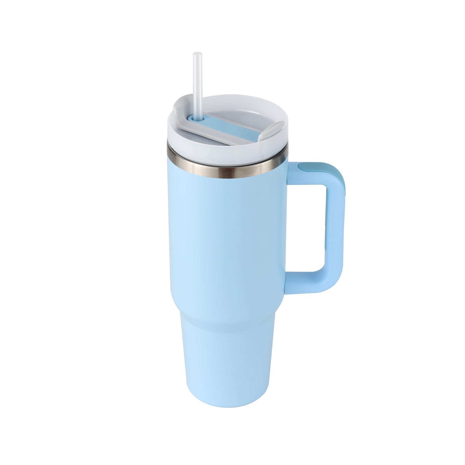 40oz Insulated Tumbler with Handle – Spill-Proof Stainless Steel Cup