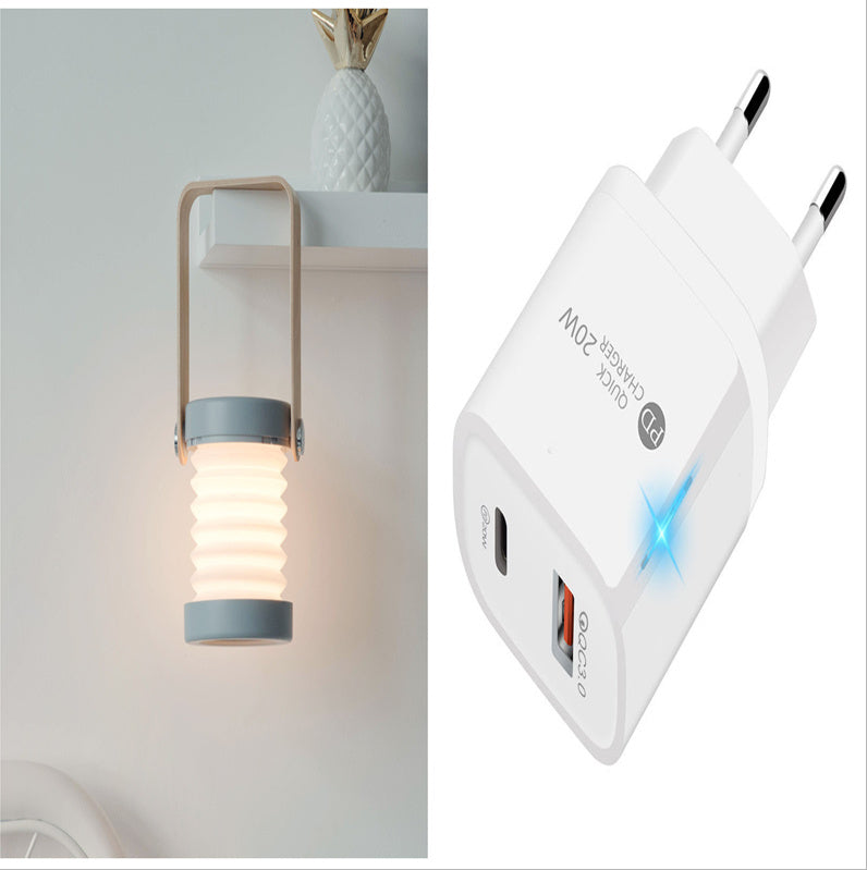 Foldable LED Night Light – Touch Dimmable Portable USB Lantern Lamp