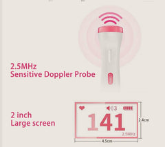 Fetal Heart Rate Monitor – Home Pregnancy Baby Heartbeat Detector