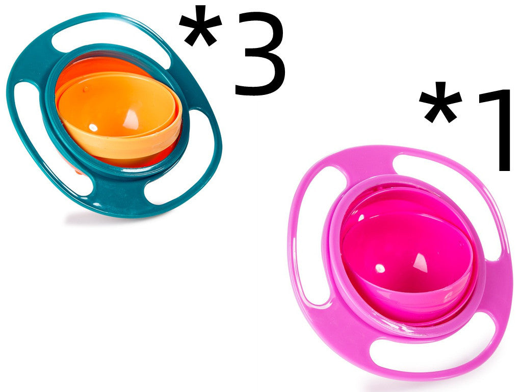 360° Rotate Spill-Proof Baby Bowl – Durable, Easy-to-Clean Dish