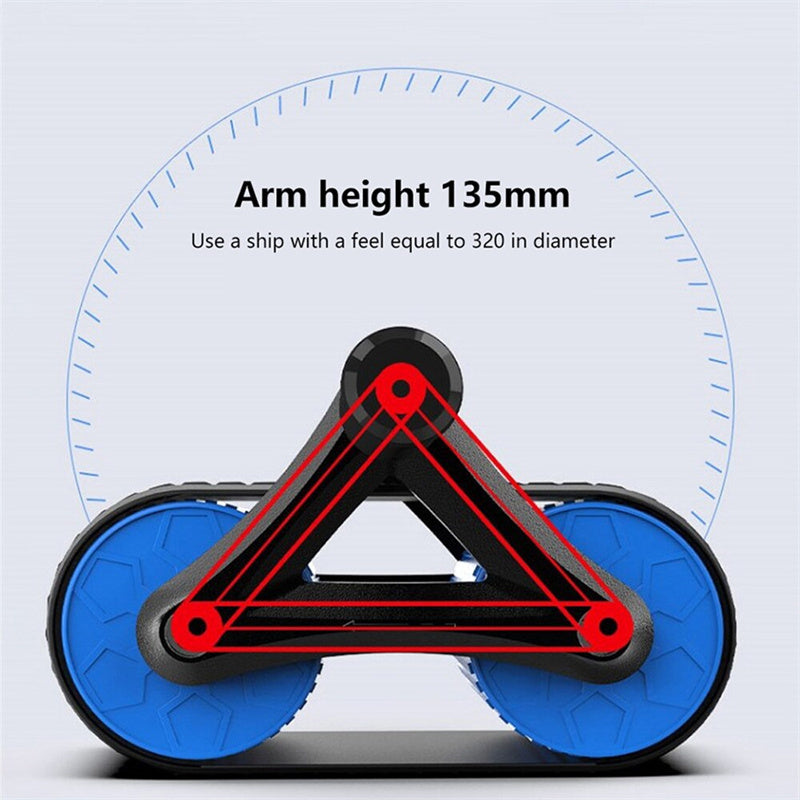 Double Wheel Ab Roller – Automatic Rebound Abdominal Fitness Trainer