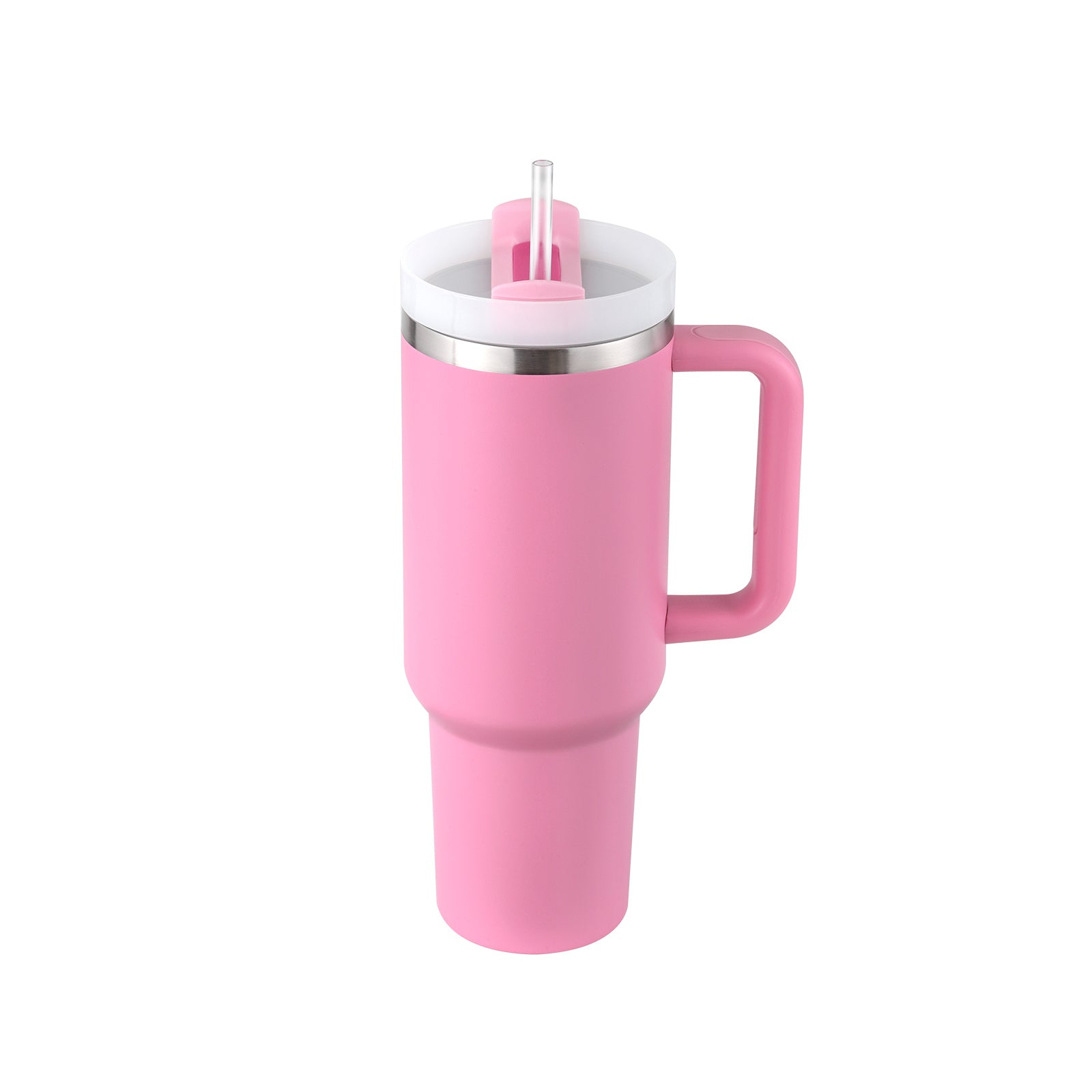 40oz Insulated Tumbler with Handle – Spill-Proof Stainless Steel Cup
