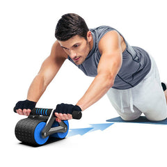 Double Wheel Ab Roller – Automatic Rebound Abdominal Fitness Trainer