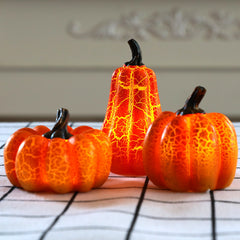 Halloween Pumpkin Lantern – LED Candle Resin Decorative Light