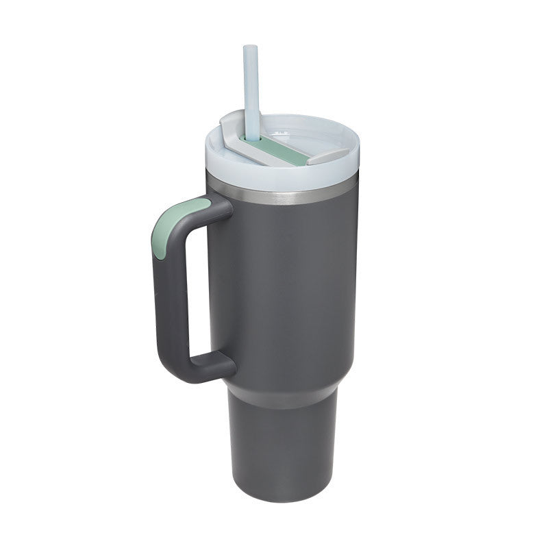 40oz Insulated Tumbler with Handle – Spill-Proof Stainless Steel Cup