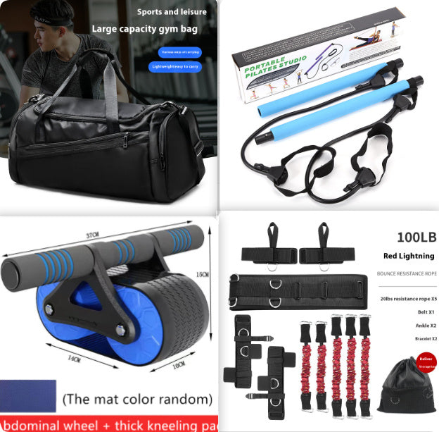 Double Wheel Ab Roller – Automatic Rebound Abdominal Fitness Trainer