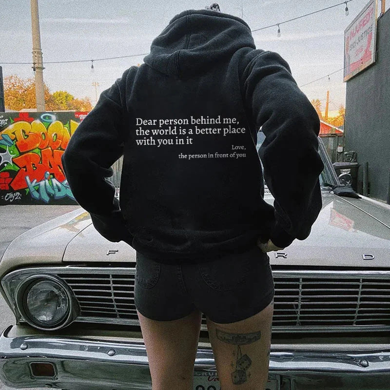 Unisex Printed Hoodie – Plush Kangaroo Pocket Drawstring Pullover