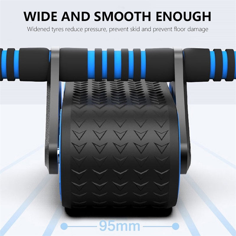 Double Wheel Ab Roller – Automatic Rebound Abdominal Fitness Trainer