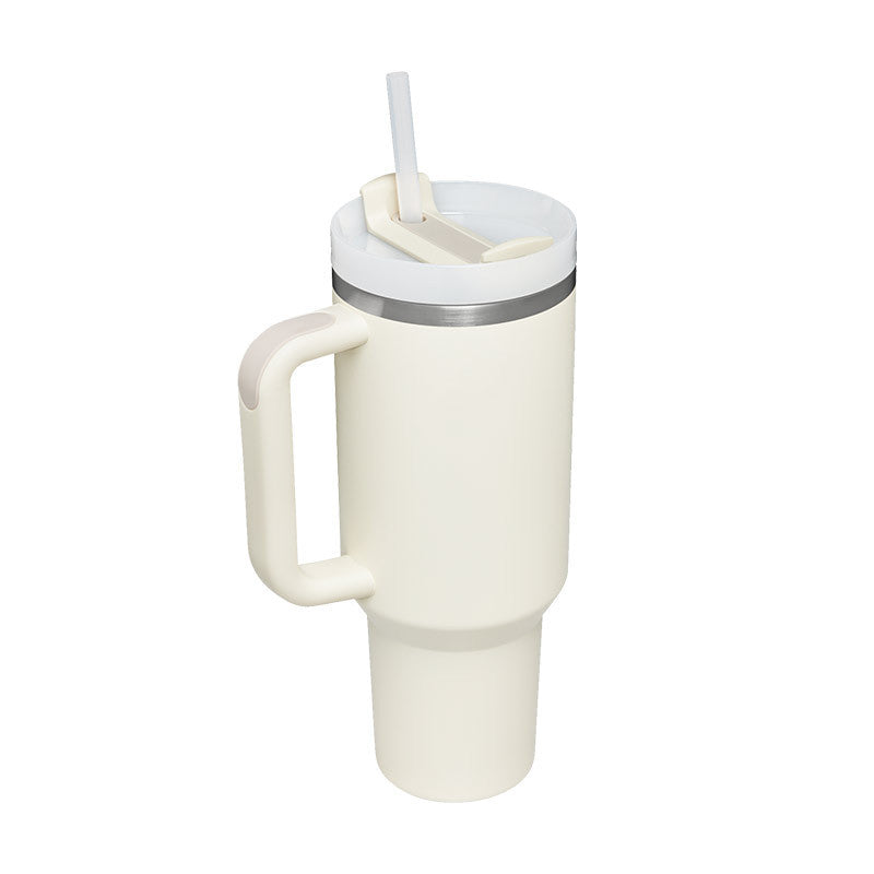 40oz Insulated Tumbler with Handle – Spill-Proof Stainless Steel Cup