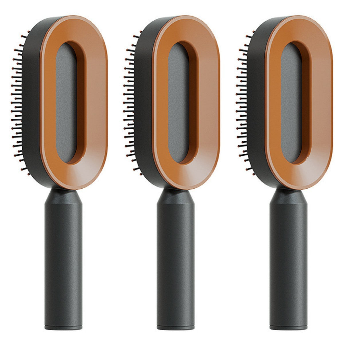 Self-Cleaning Hair Brush – Anti-Static Scalp Massage Detangling Comb