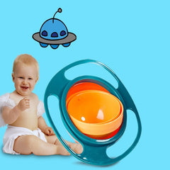 360° Rotate Spill-Proof Baby Bowl – Durable, Easy-to-Clean Dish