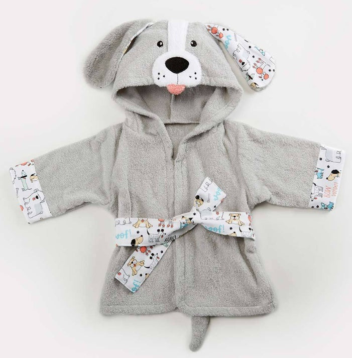 Cartoon Animal Baby Hooded Bathrobe – Soft Cotton Towel for 0-3 Years