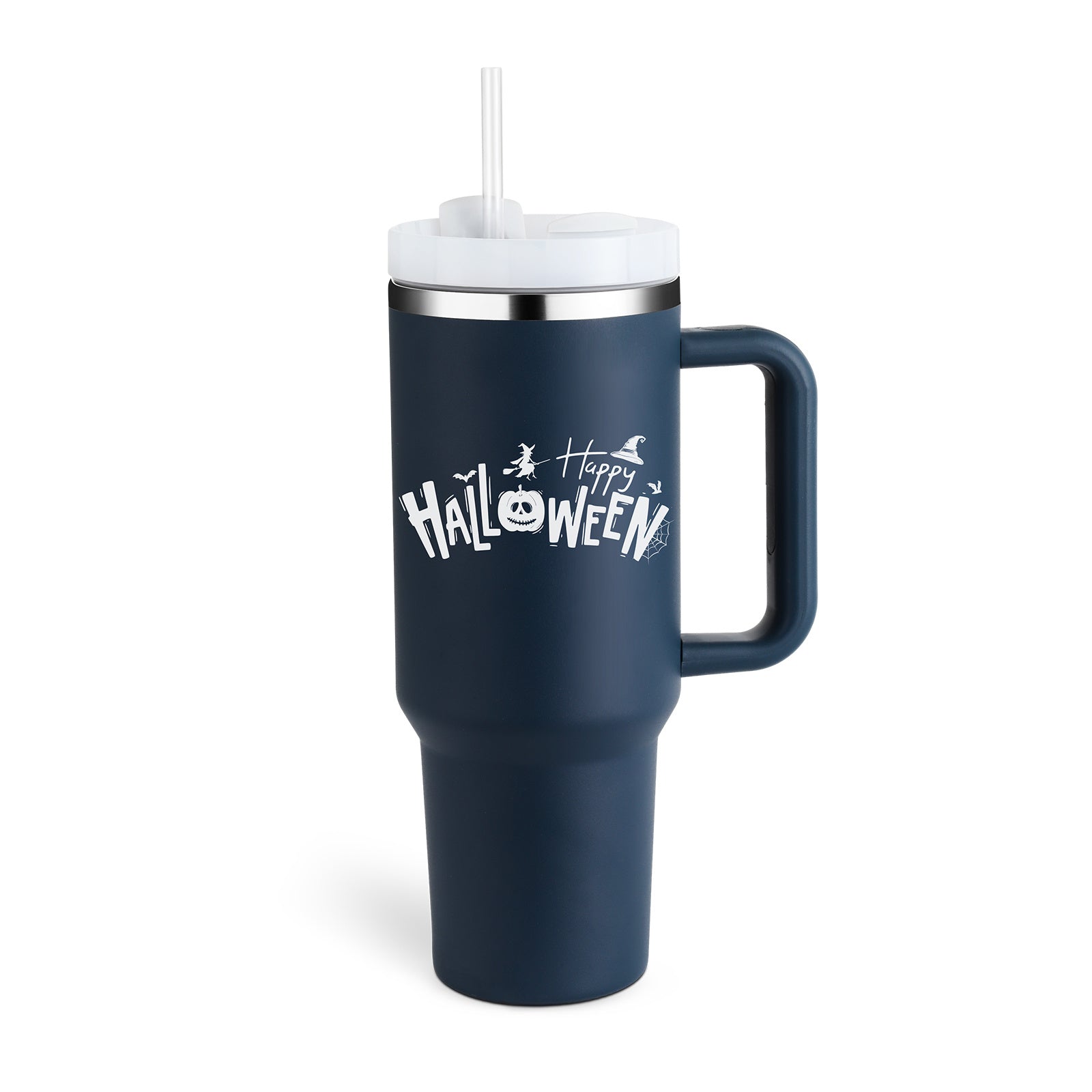 40oz Insulated Tumbler with Handle – Spill-Proof Stainless Steel Cup