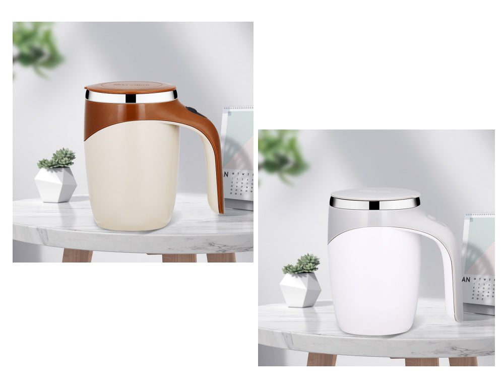 Rechargeable Self-Stirring Mug – Magnetic Coffee & Milkshake Cup