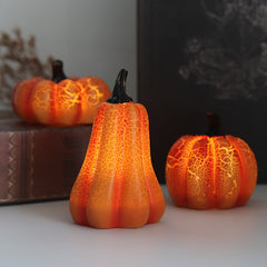 Halloween Pumpkin Lantern – LED Candle Resin Decorative Light