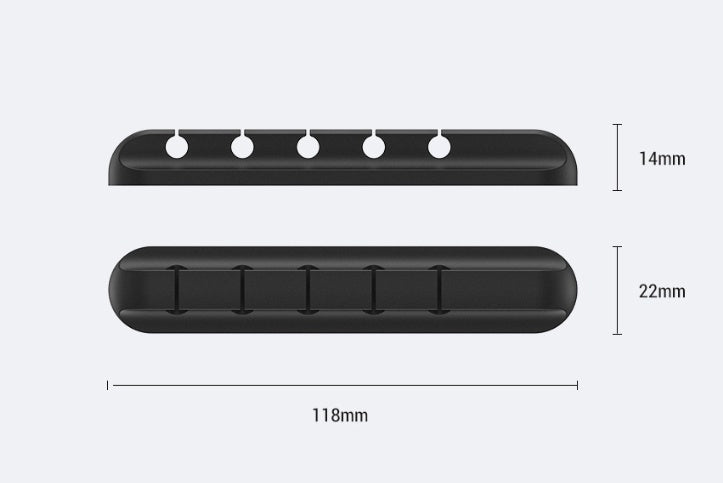 Silicone Cable Organizer – USB Cord Winder & Desktop Wire Clips