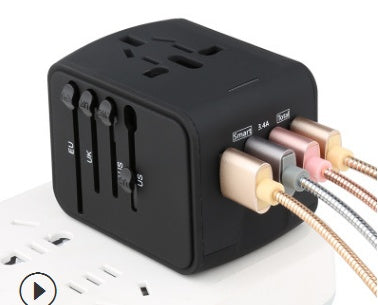Universal Multi-Function Travel Socket with USB Charger
