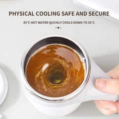 Rechargeable Self-Stirring Mug – Magnetic Coffee & Milkshake Cup