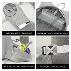 Portable waterproof bicycle backpack