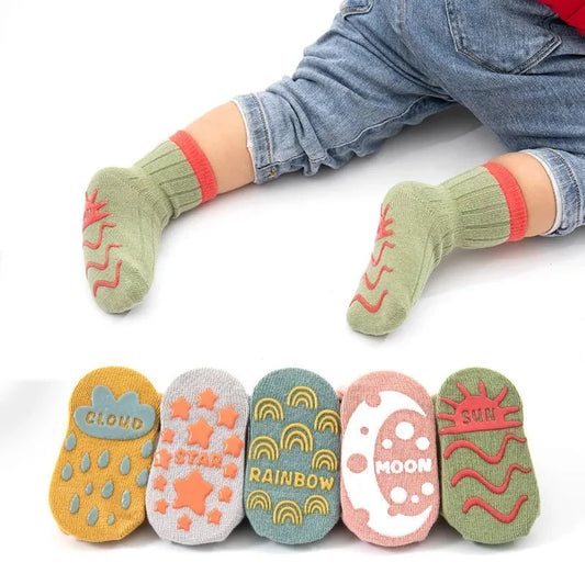 Solid Striped Spring Baby Socks