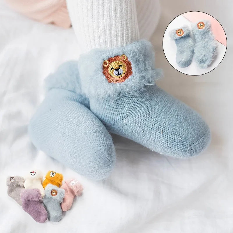 Baby 3D Embroidery Cartoon Socks