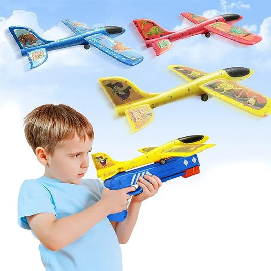 Kids Catapult Plane Toys Gun