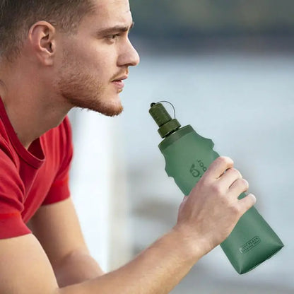 Folding Soft Flask Sport Water Bottle