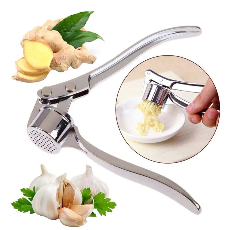 Stainless Steel Garlic Crusher Ginger